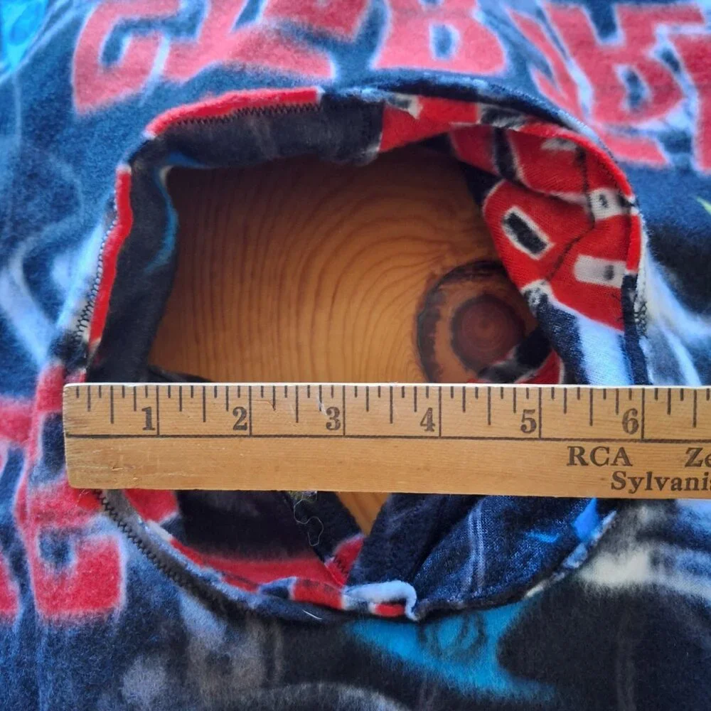 Star Trek Kids Handmade Fleece Hooded Poncho Starship Enterprise Logo - Picture 7 of 10